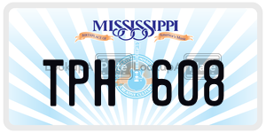 TPH608  license plate in MS