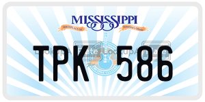 TPK586  license plate in MS