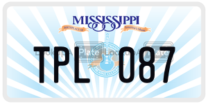 TPL087  license plate in MS