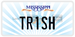 TR1SH  license plate in MS