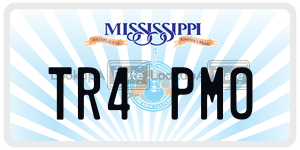 TR4PMO  license plate in MS