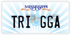 TRIGGA  license plate in MS