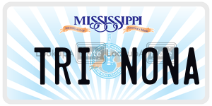 TRINONA  license plate in MS