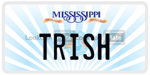 TRISH  license plate in MS