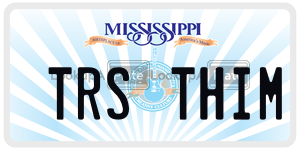 TRSTHIM  license plate in MS