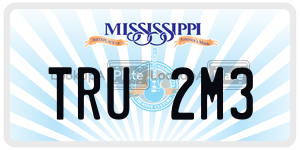 TRU2M3  license plate in MS