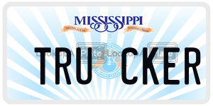 TRUCKER  license plate in MS