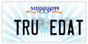 TRUEDAT  license plate in MS