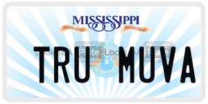 TRUMUVA  license plate in MS