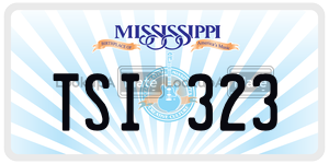 TSI323  license plate in MS