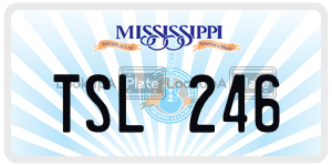 TSL246  license plate in MS