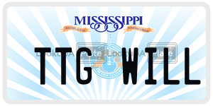 TTGWILL  license plate in MS