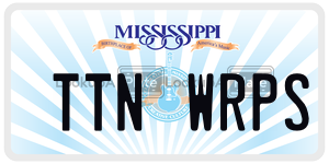 TTNWRPS  license plate in MS