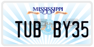 TUBBY35  license plate in MS