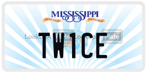 TW1CE  license plate in MS