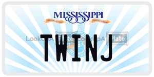 TWINJ  license plate in MS