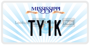 TY1K  license plate in MS