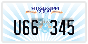 U66345  license plate in MS