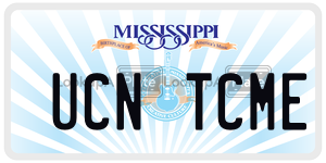 UCNTCME  license plate in MS