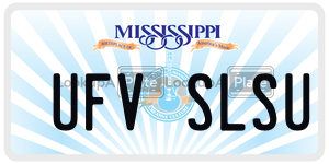 UFVSLSU  license plate in MS