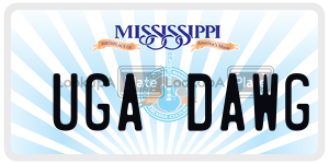 UGADAWG  license plate in MS