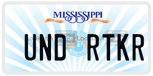 UNDRTKR  license plate in MS