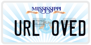 URLOVED  license plate in MS