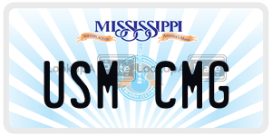 USMCMG  license plate in MS