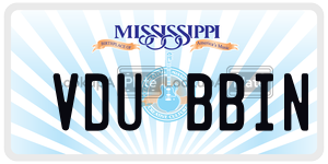 VDUBBIN  license plate in MS