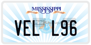 VELL96  license plate in MS