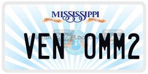 VENOMM2  license plate in MS