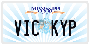 VICKYP  license plate in MS