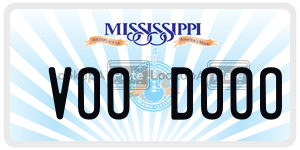 VOODOOO  license plate in MS