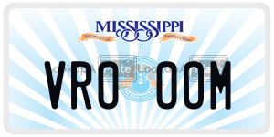VROOOM  license plate in MS
