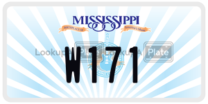 W171  license plate in MS