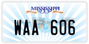 WAA606  license plate in MS