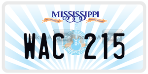 WAC215  license plate in MS
