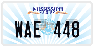 WAE448  license plate in MS