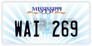 WAI269  license plate in MS