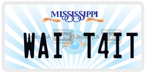 WAIT4IT  license plate in MS