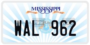 WAL962  license plate in MS