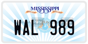 WAL989  license plate in MS