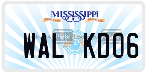 WALKDO6  license plate in MS