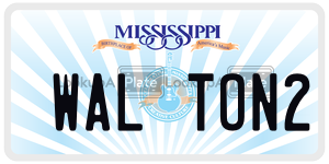 WALTON2  license plate in MS