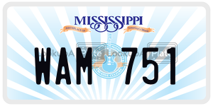 WAM751  license plate in MS