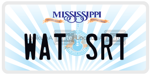 WATSRT  license plate in MS
