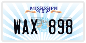 WAX898  license plate in MS