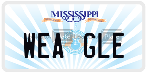 WEAGLE  license plate in MS