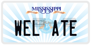 WELATE  license plate in MS