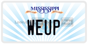 WEUP  license plate in MS